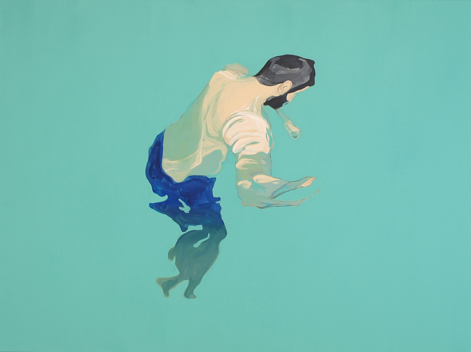 Flottant n°15, Acrylique sur toile, 130 x 97 cm, 2021