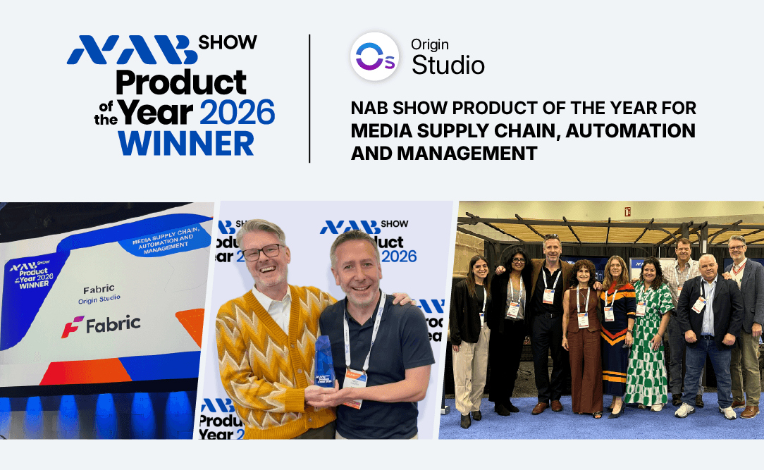 Fabric team with the NAB  2026 Product of the Year Award