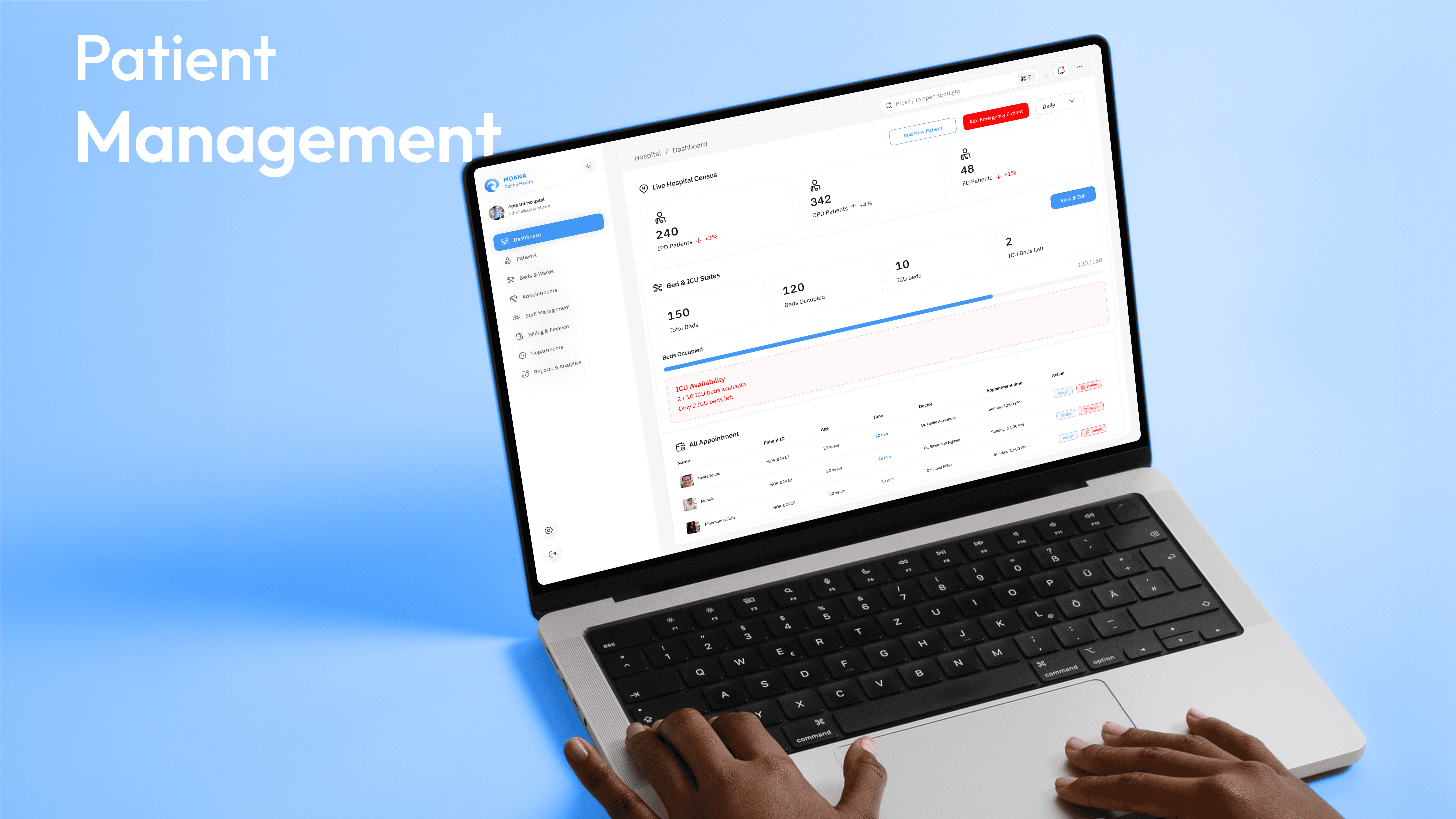 Cardiovascular disease cvd doctor with heart human model anatomy for treatment patient in hospital