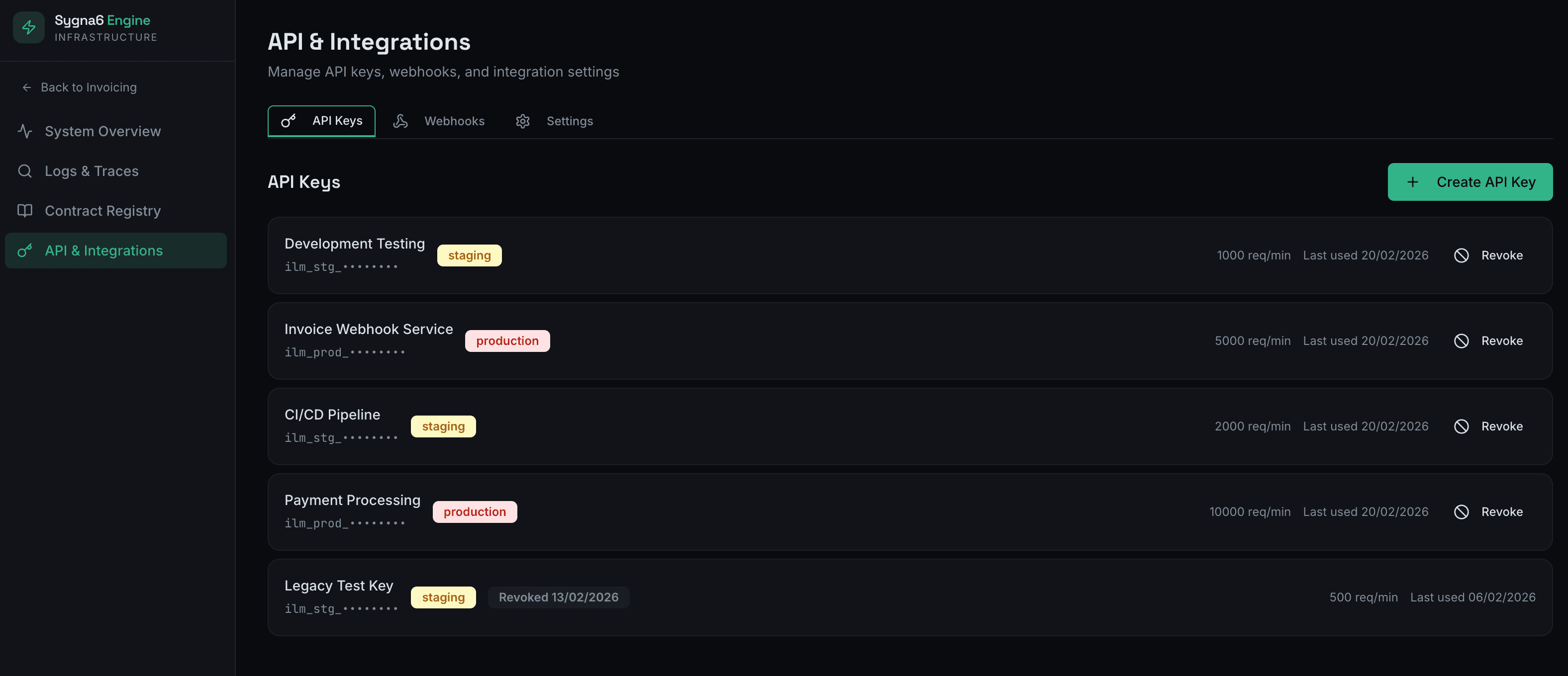 Api & Integration screenshot