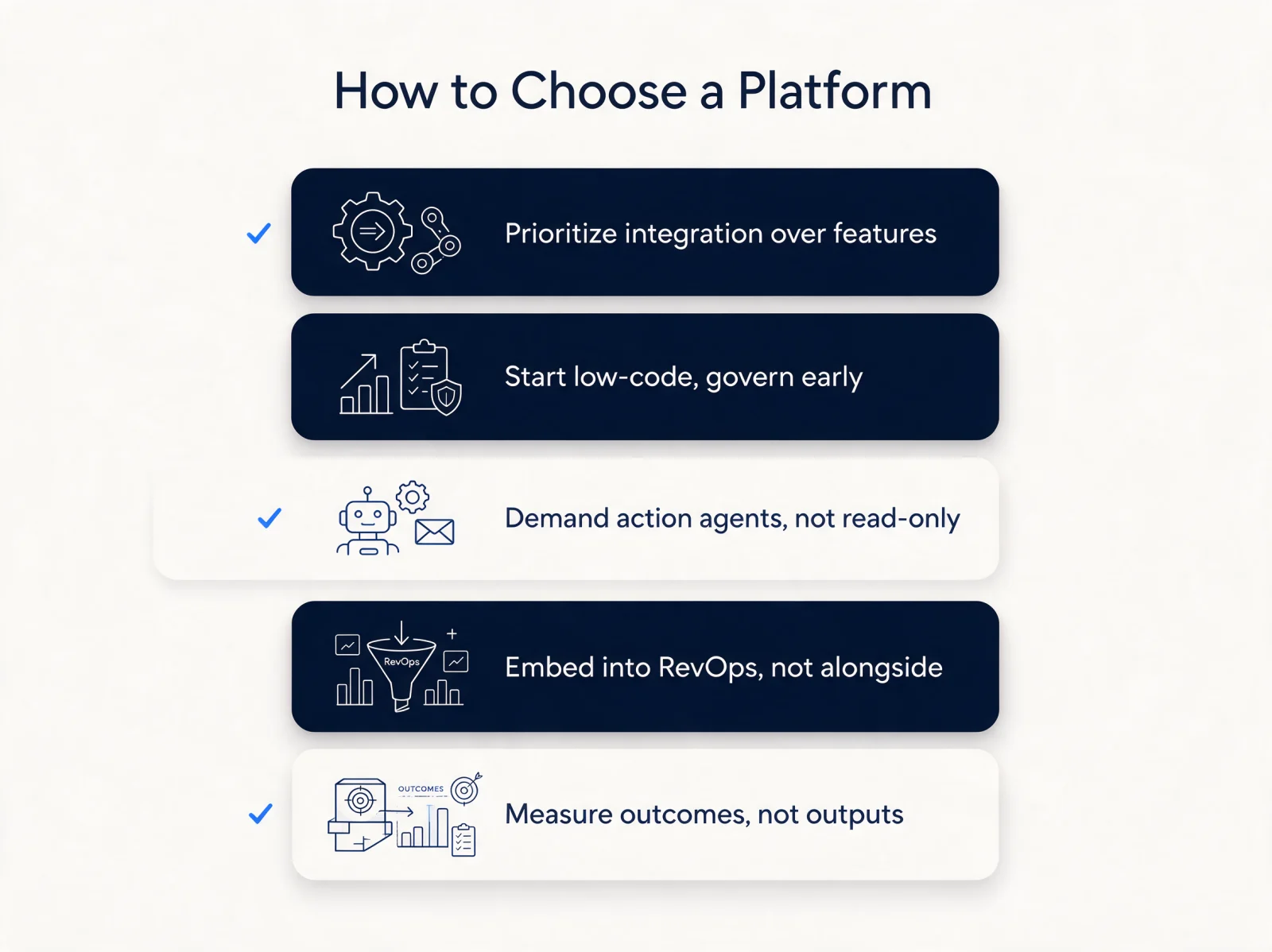 Five rules for choosing an AI agent platform