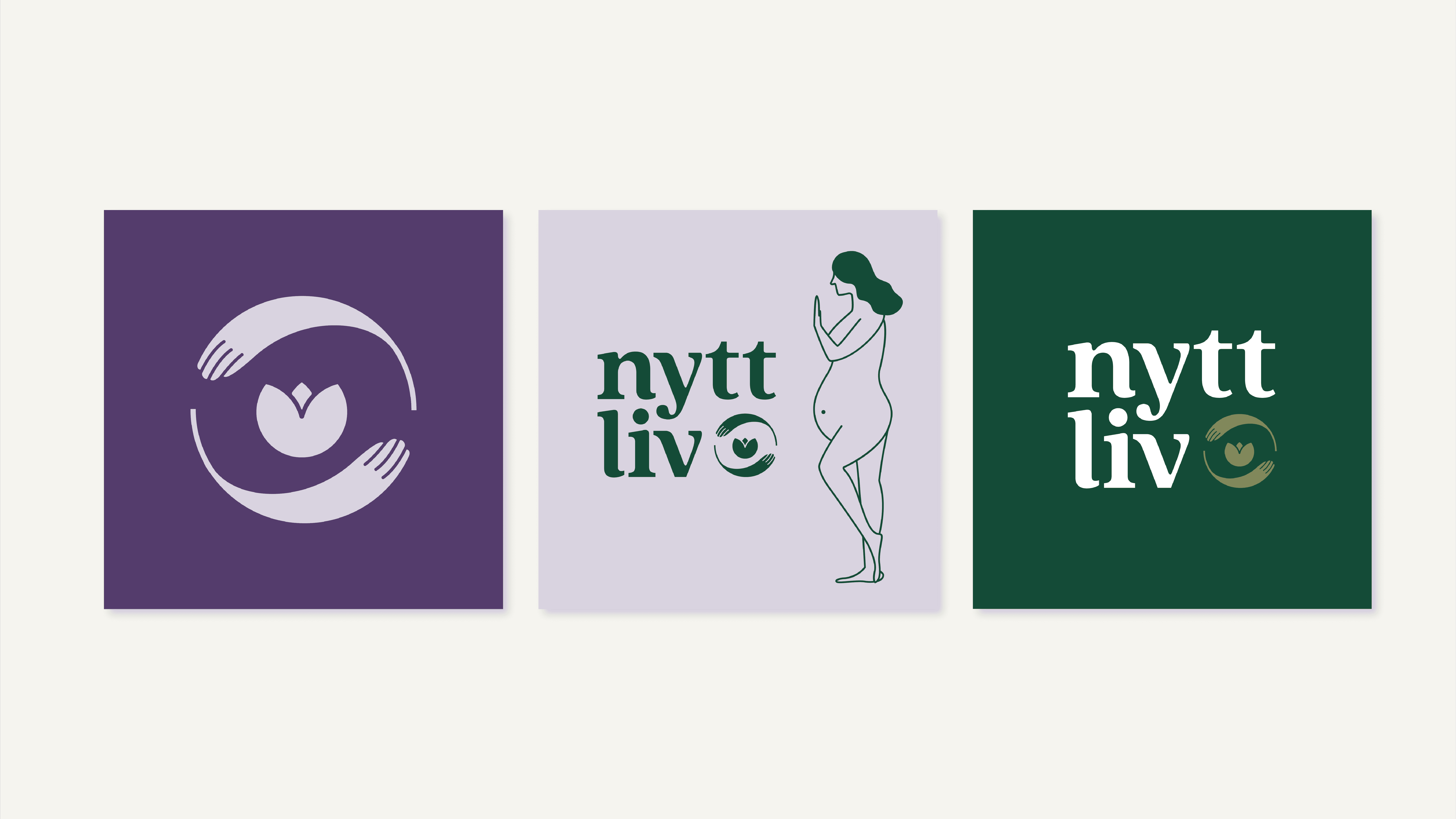 Nytt Liv custom illustration design and branding