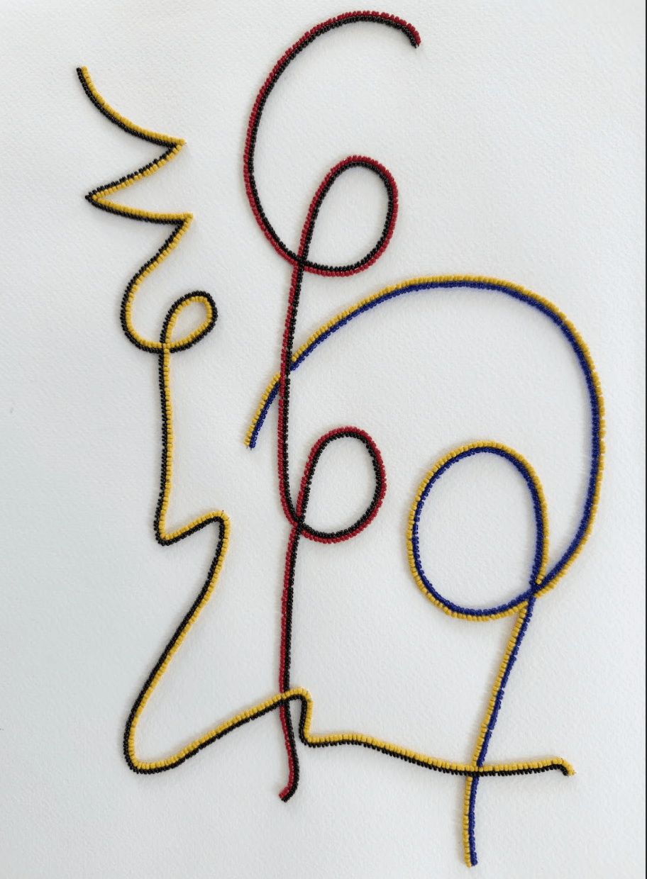 herd of sheep on road painting