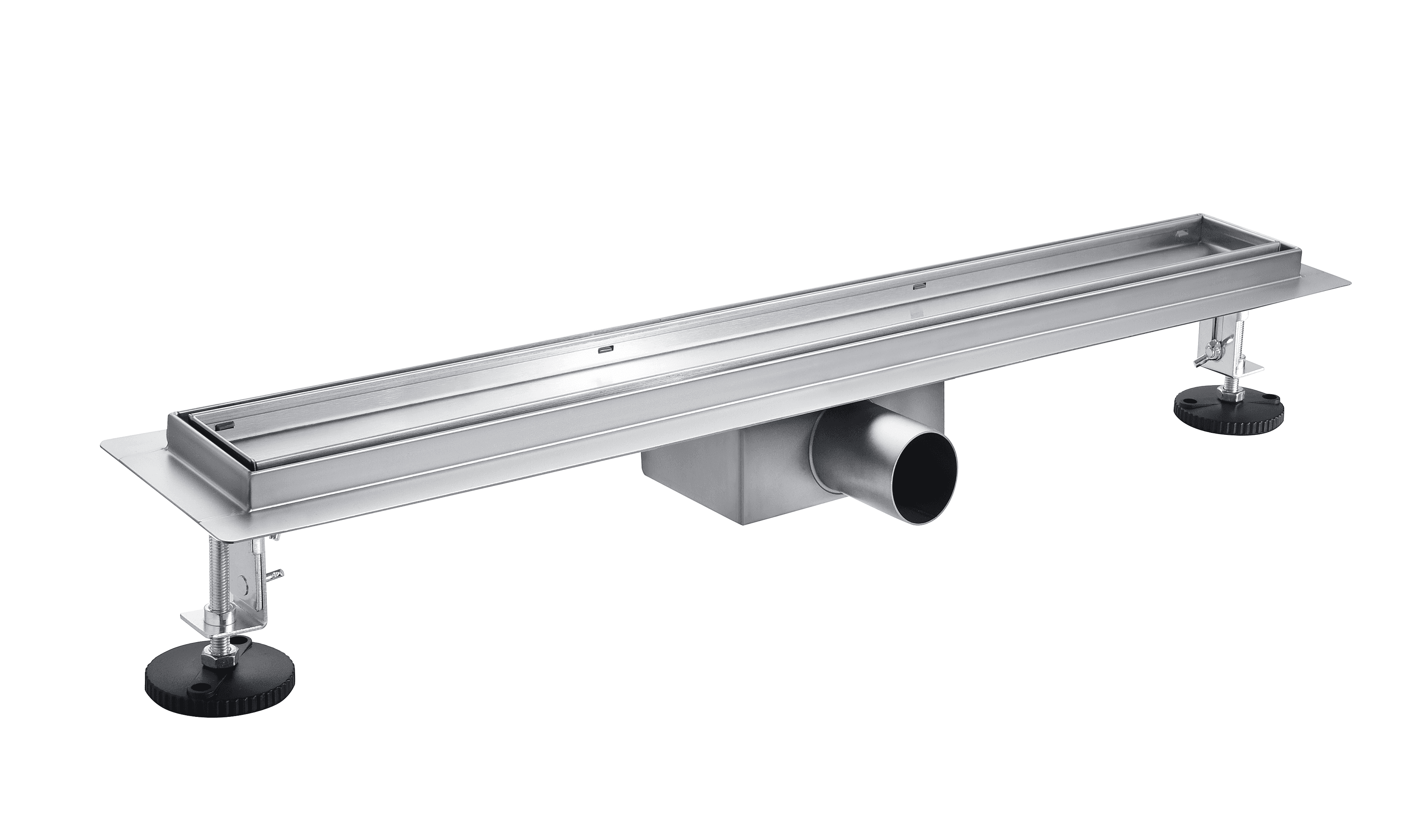 Dynamic Way douchegoot 80x70cm met tegelrooster + blind rvs