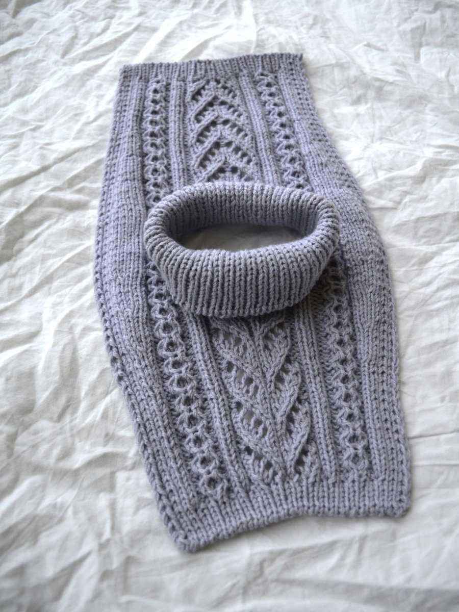 Bladranke-hals knitting pattern, photo 4