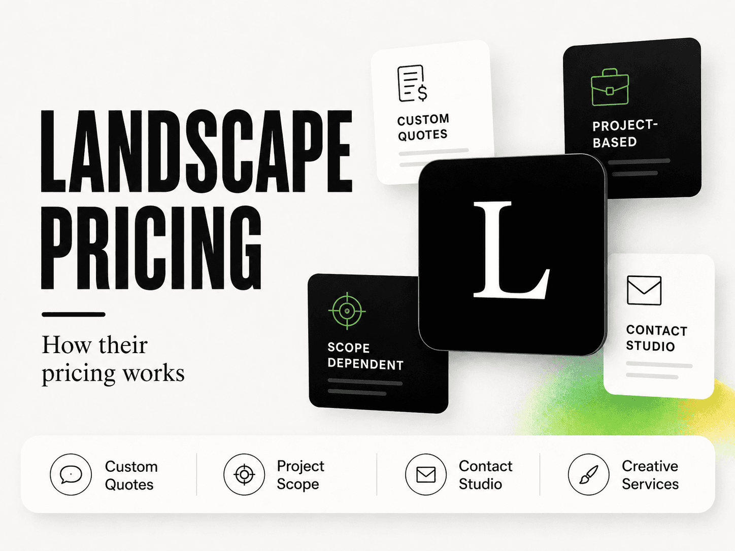 Landscape pricing and services breakdown