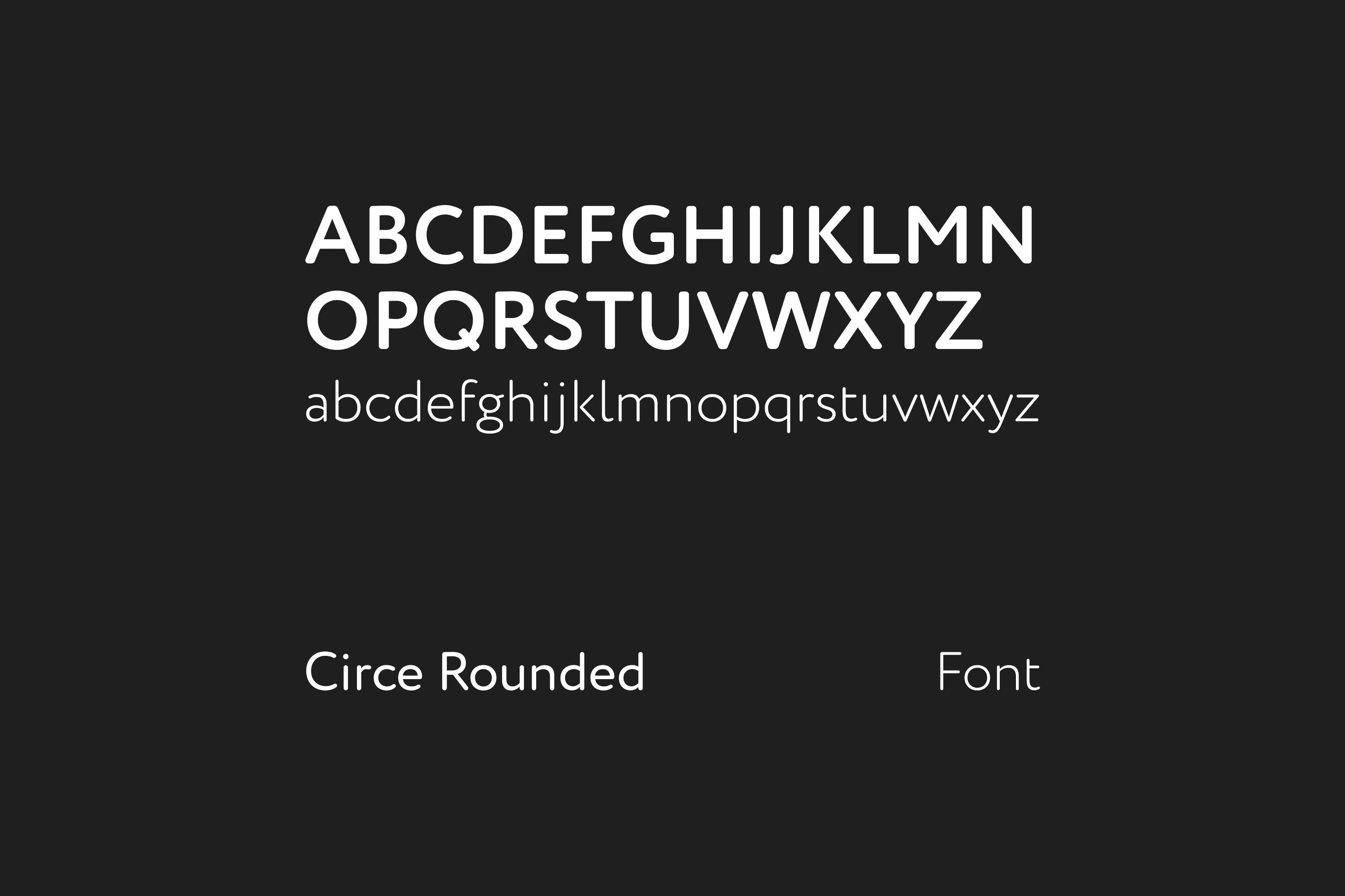 Circé Rounded font sample