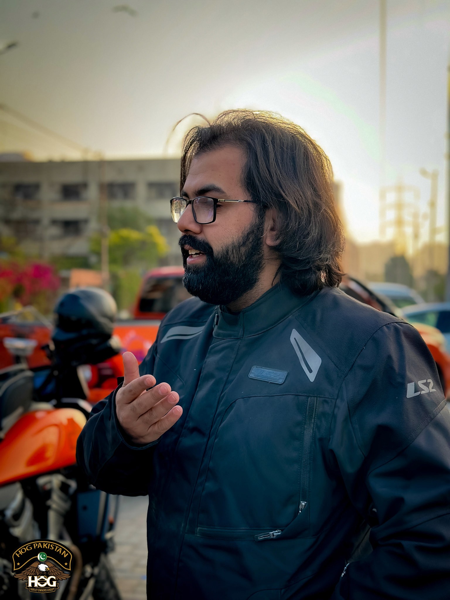 a man smiling for the camera