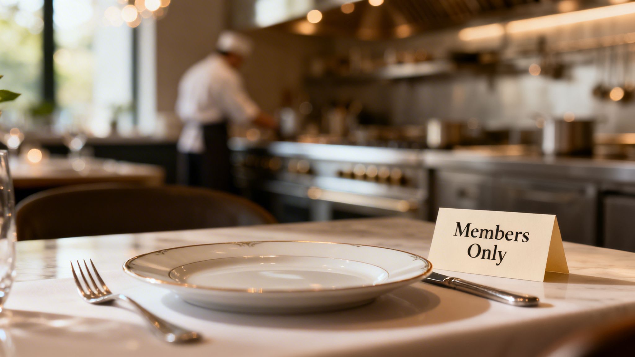 A formal dining table with a 