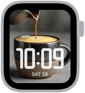Spiced Crema Apple Watch face preview 2 featuring autumn.