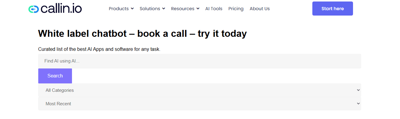 Tools - White Label AI Chatbot