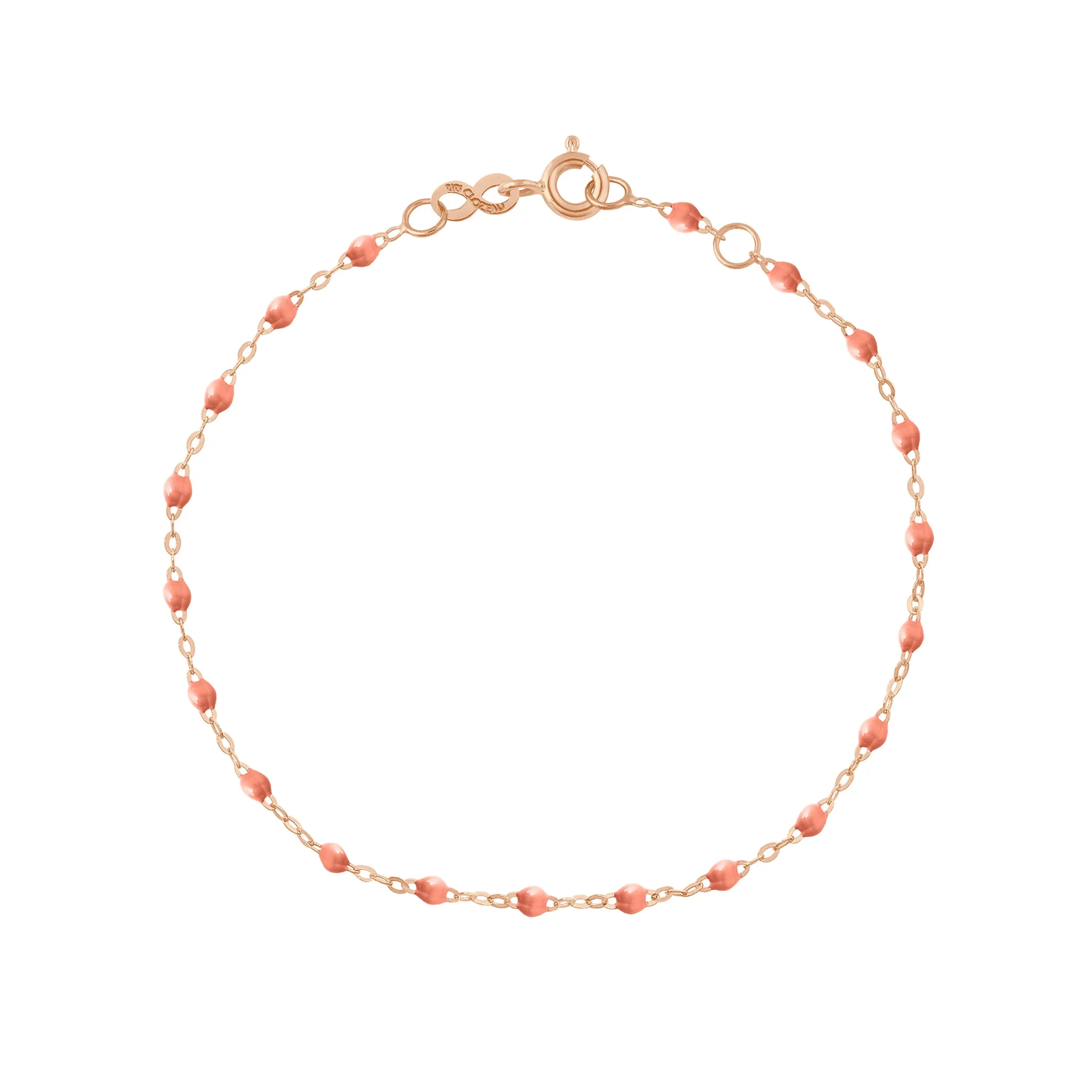Bracelet saumon Classique Gigi, or rose