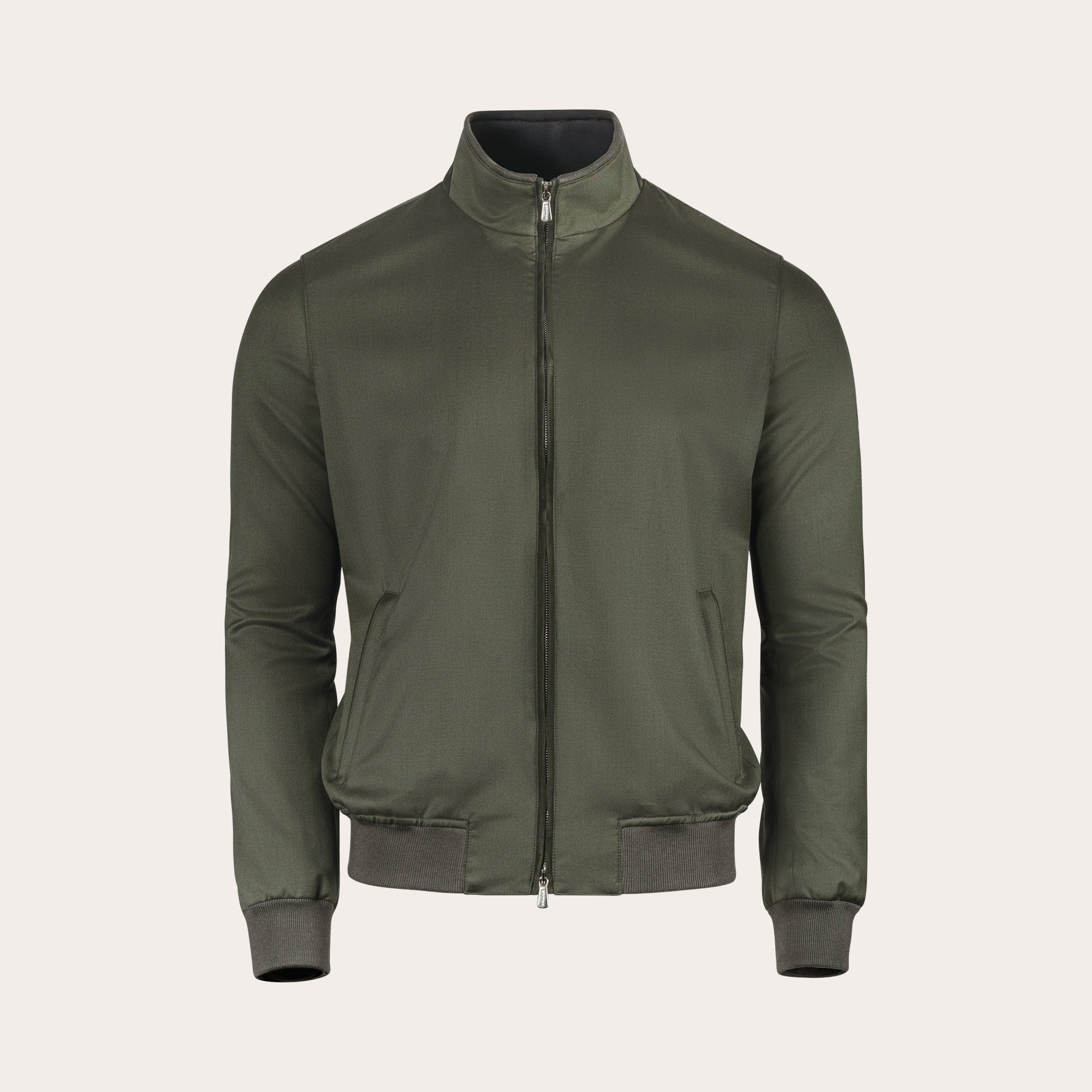Light Wool Bomber Jacket - Mandelli UK
