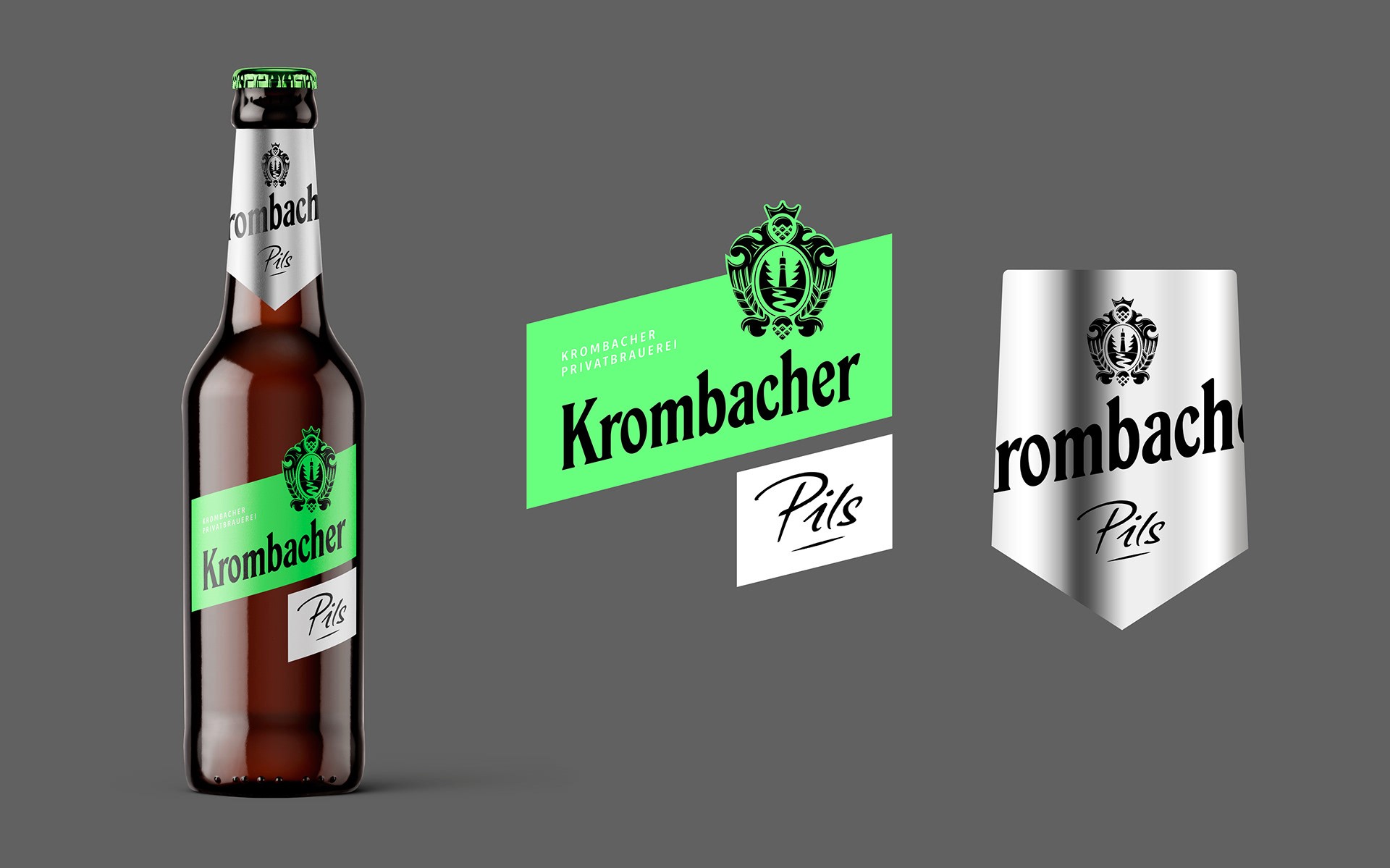 Labeldesign für die Krombacher Nightlife Edition – reduziert, laut und bewusst anders gedacht.