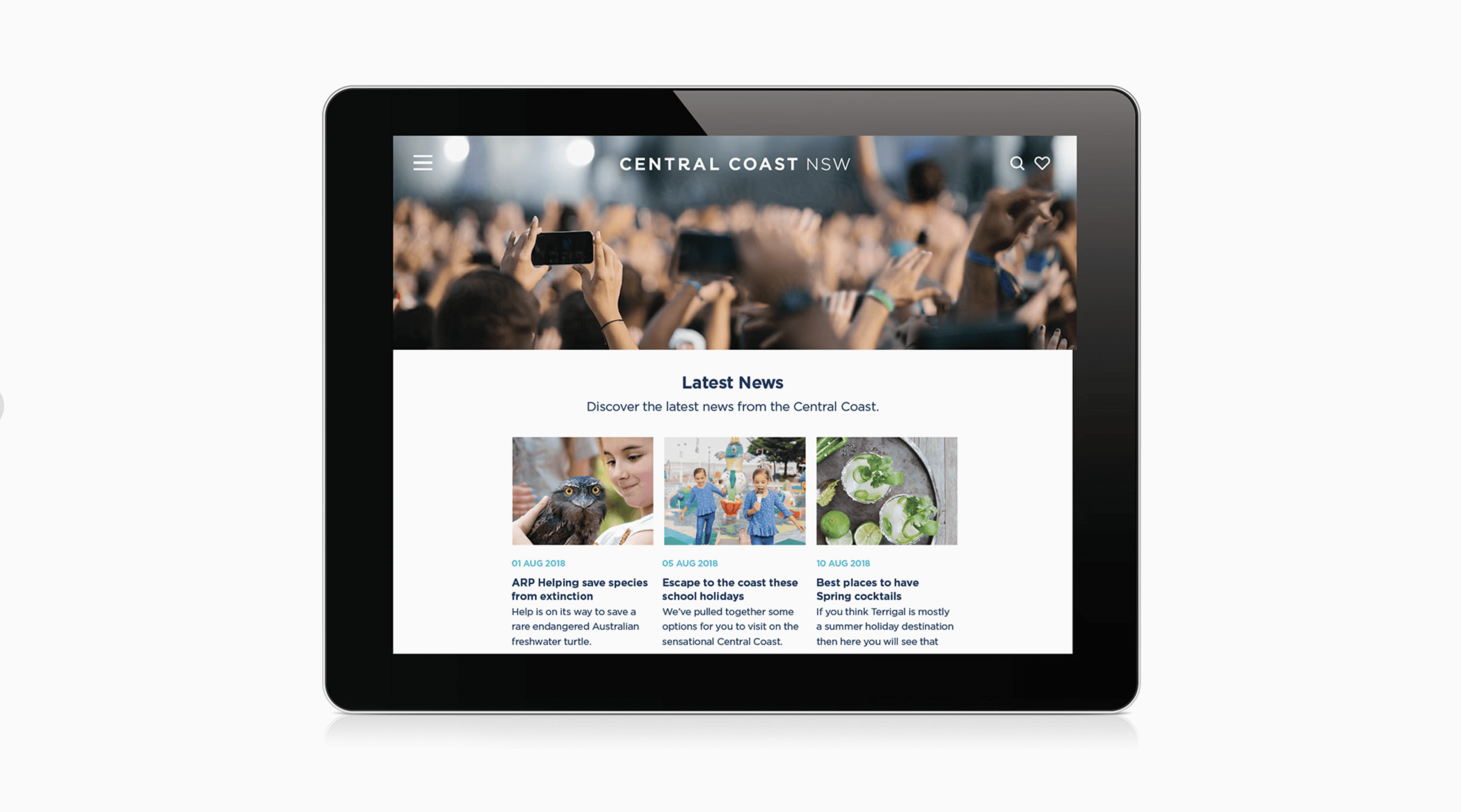 Homescreen with open bottom drawer