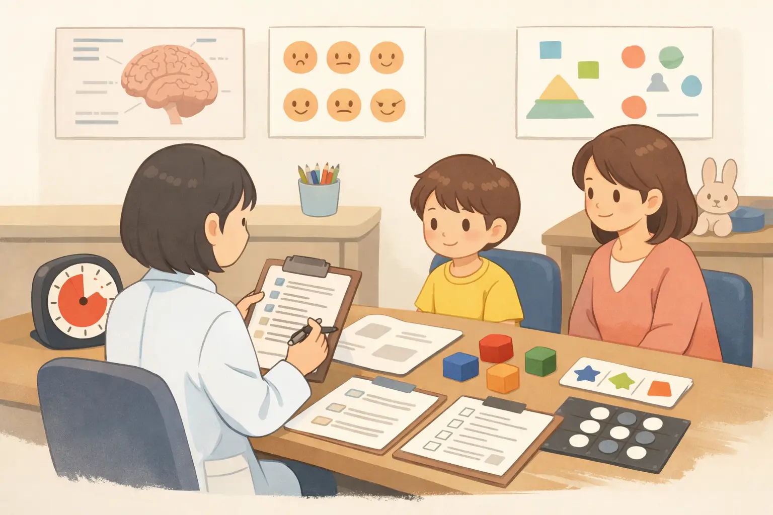 boy in assessment