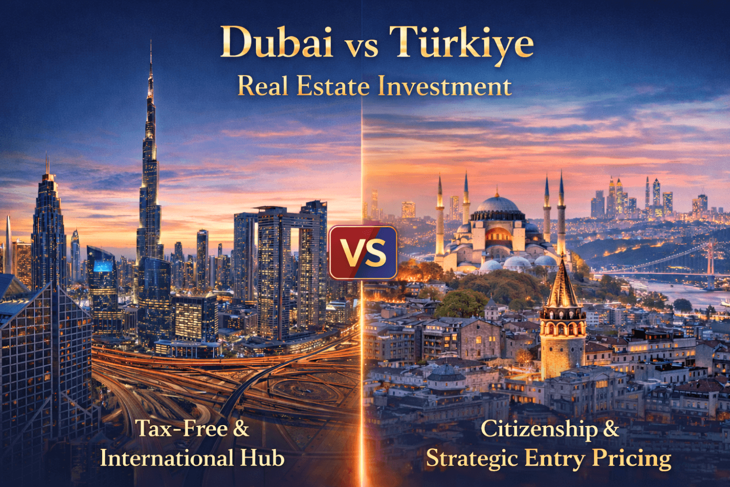 Dubai vs Türkiye Real Estate Investment Guide | Istanbul Property vs Dubai Market