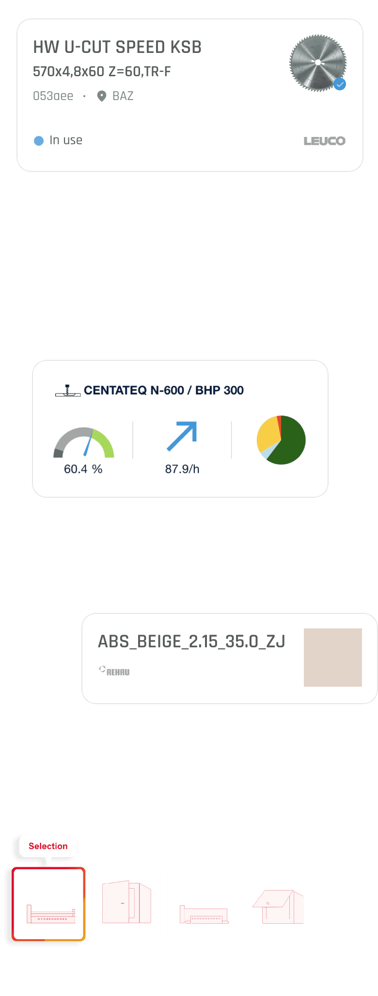 Auszug aus der Detailseite von twinio in My tapio
