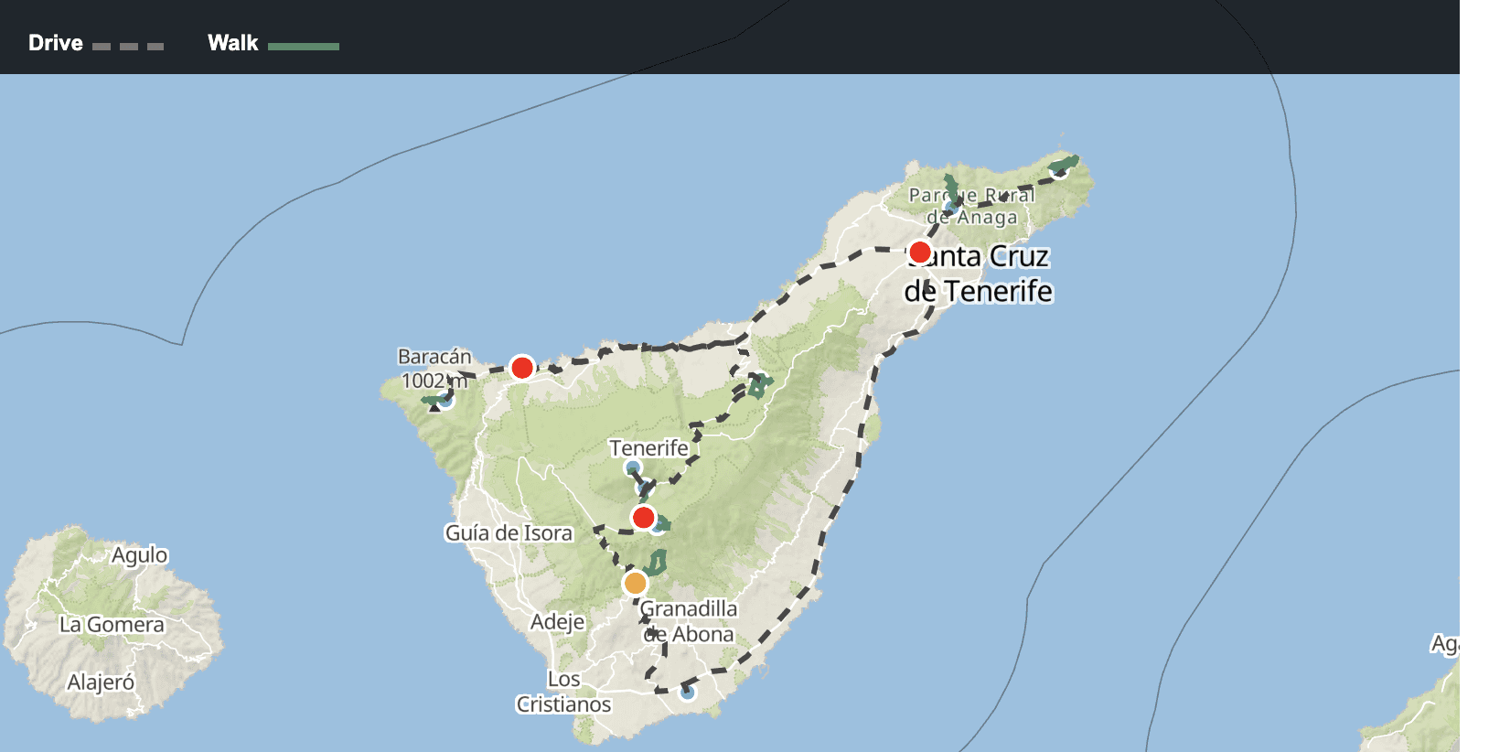 Tenerife Hiking Map