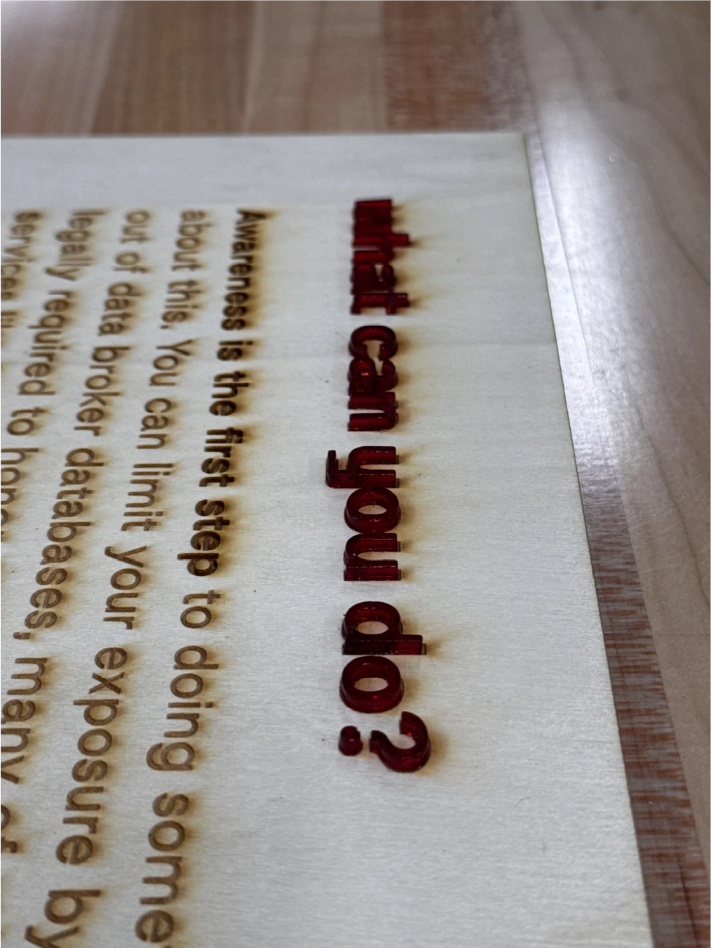 Close up of inset text.