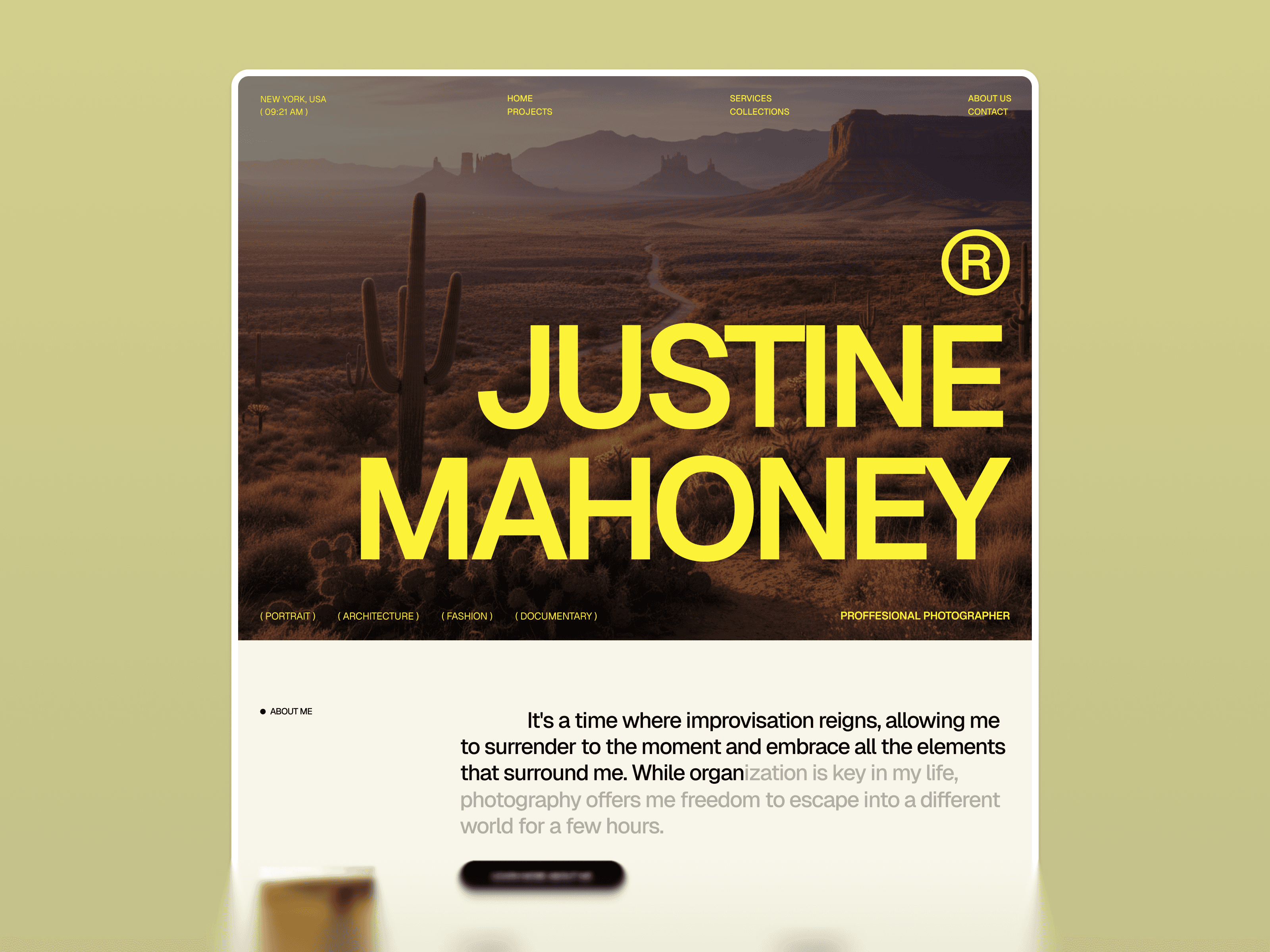 webflow photography agency template