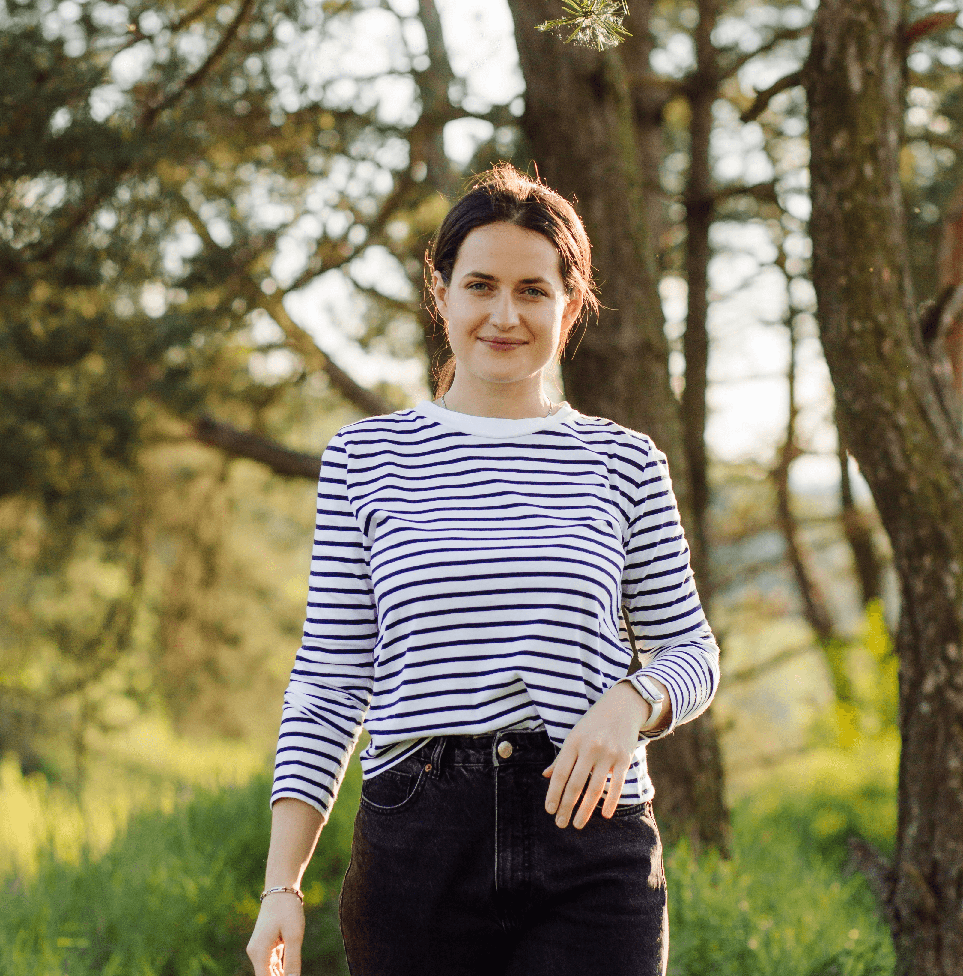 Woman serving food at party