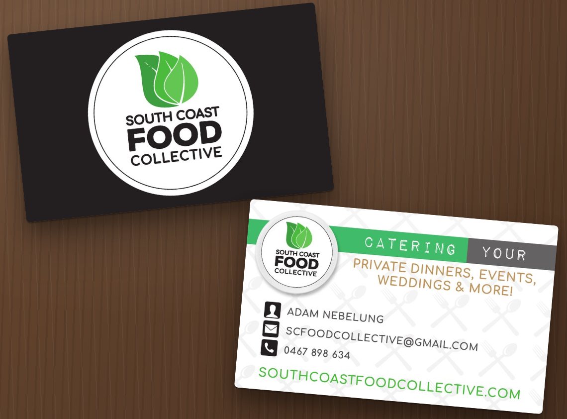 South Coast Food Collective Brand identity & business cards