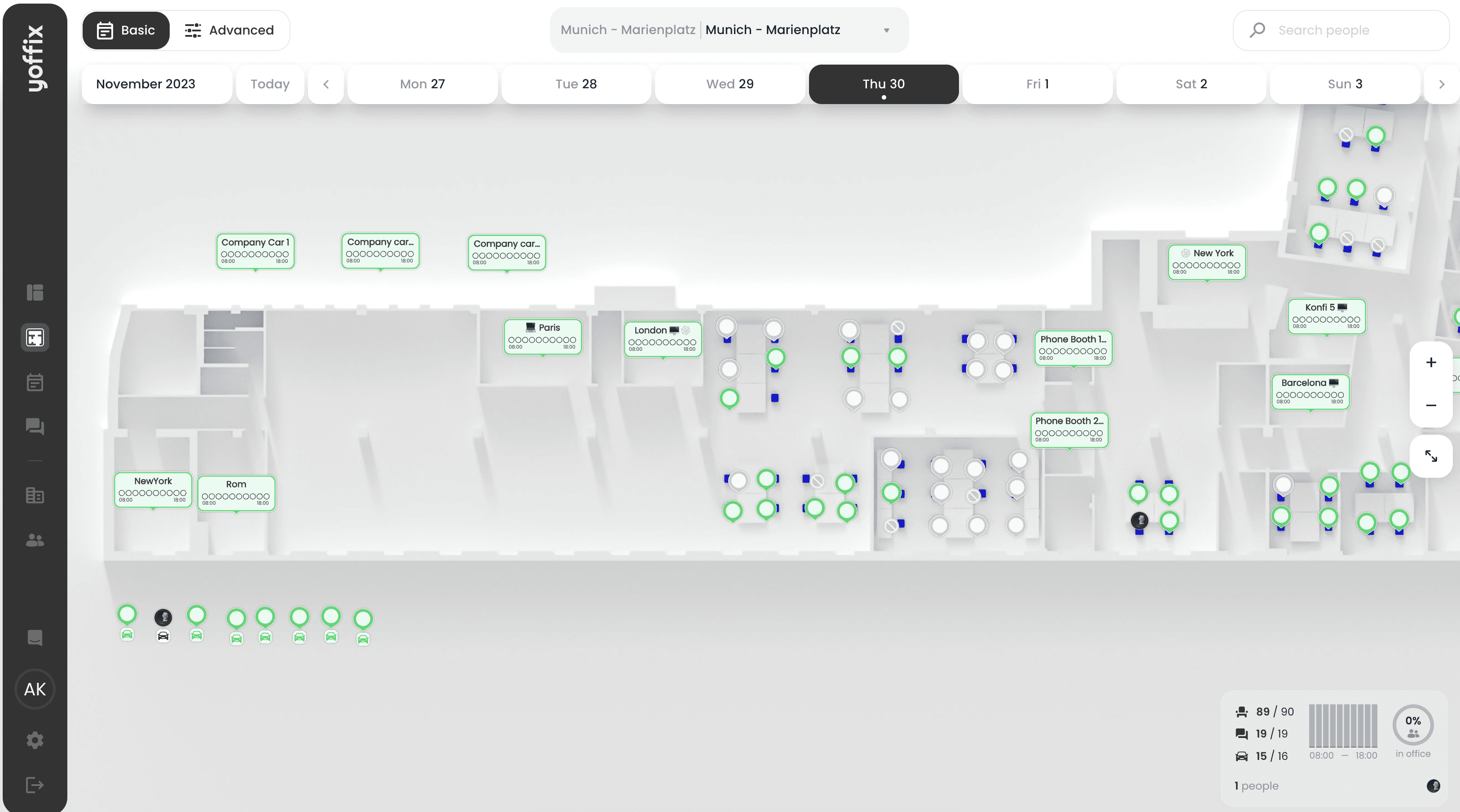 Yoffix office plan