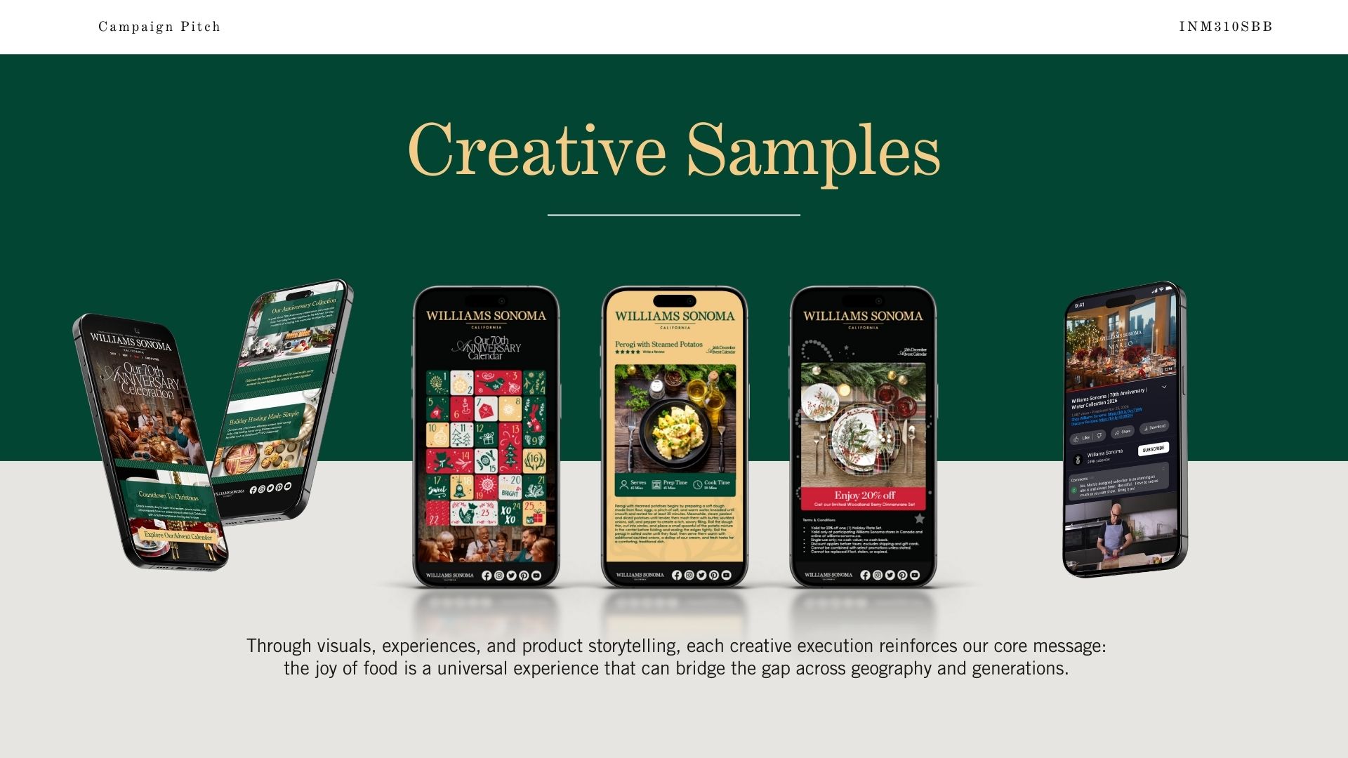 Mobile creative samples