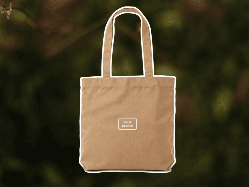 Brown tote bag