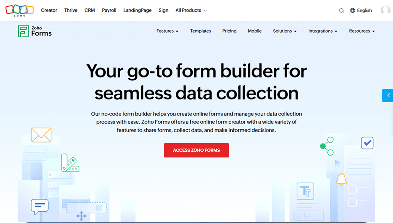 Zoho Forms: Natural fit if you already live in Zoho | Quizify 