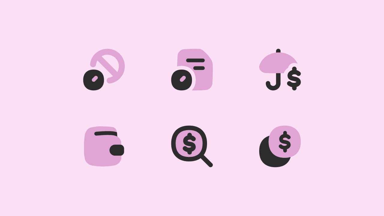 Flex Flat Finance Icon Set