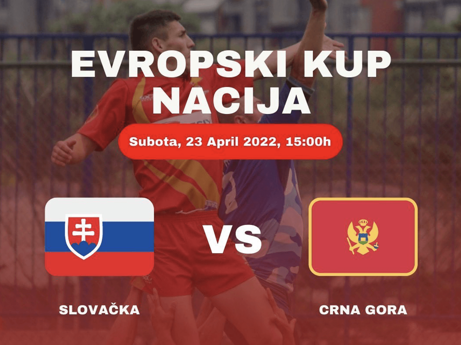 game poster for montenegro vs slovakia