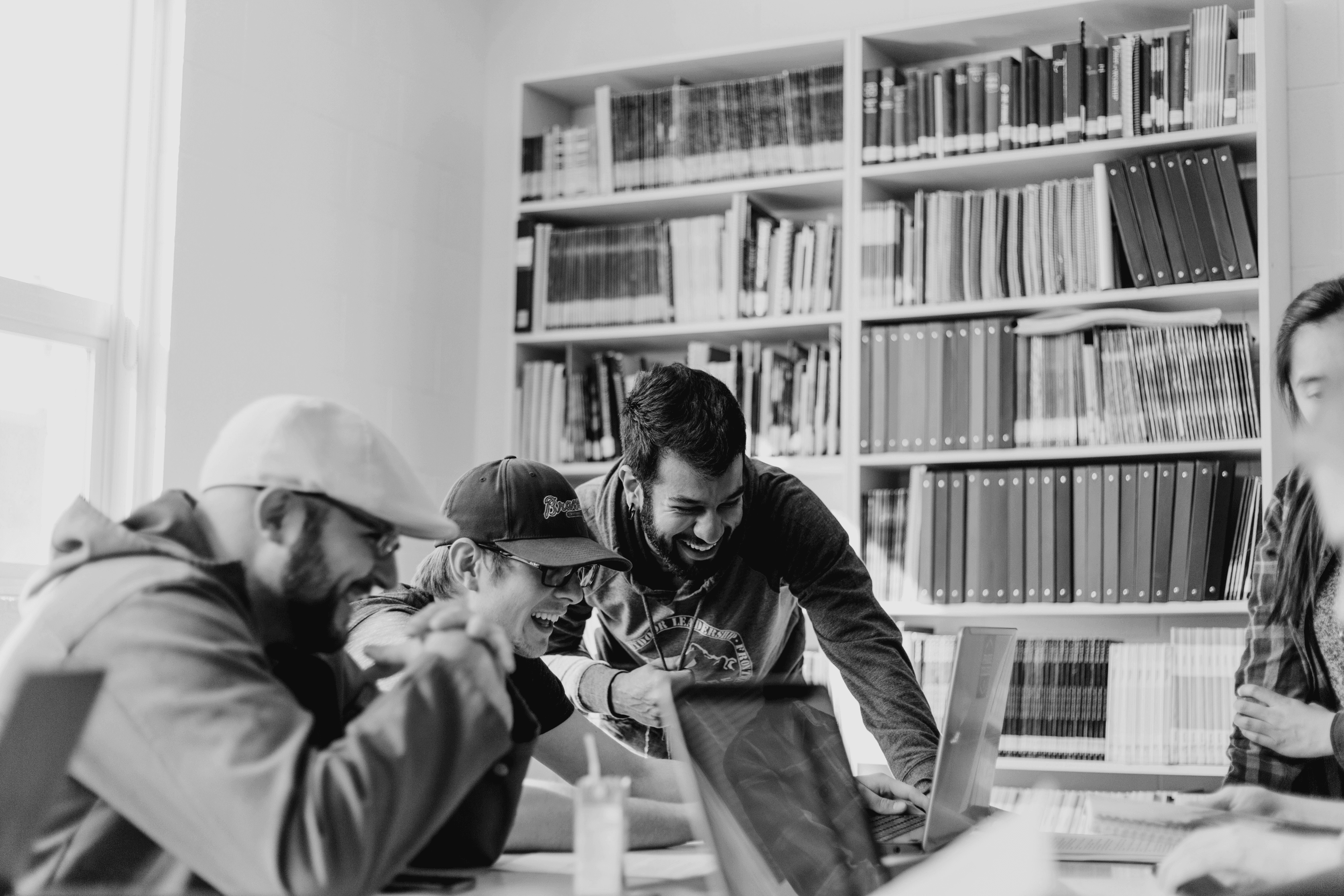 people working together around a table