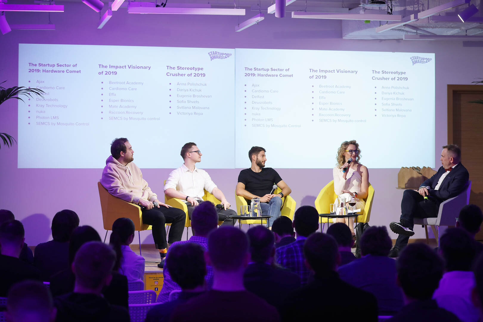  The panel of experts at Ukrainian Startup Awards 2019 
