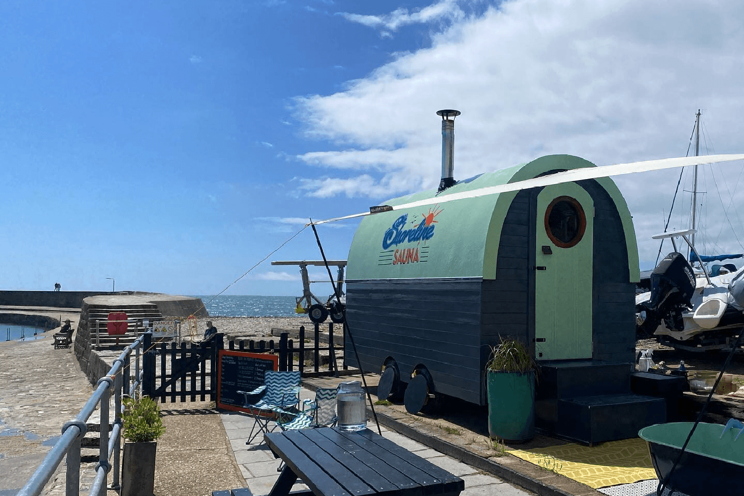 Shoreline Sauna logo design