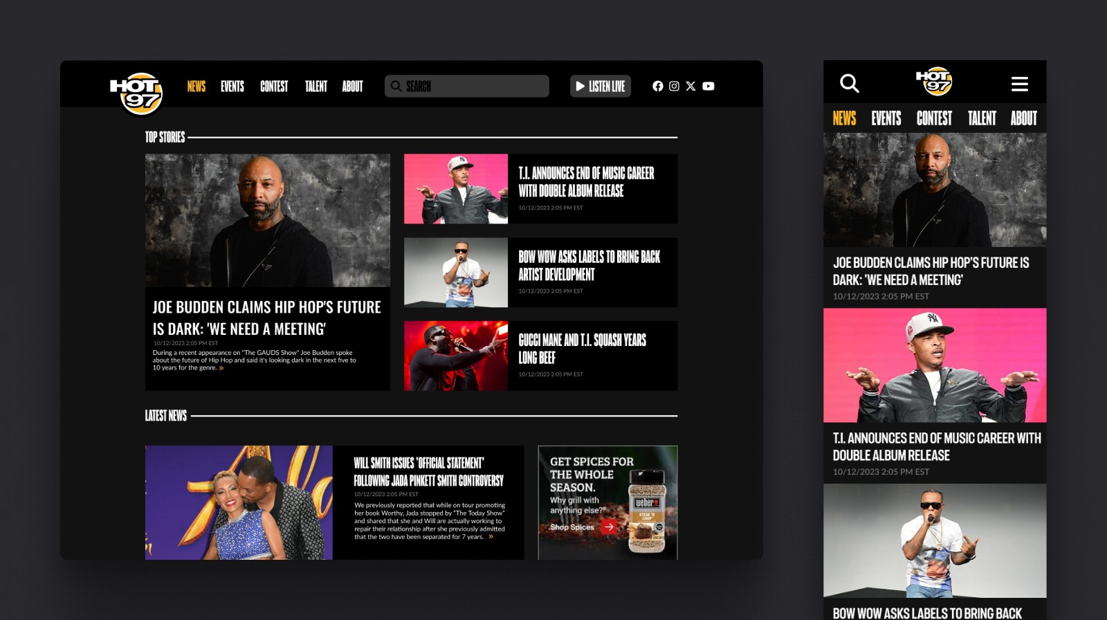 Tablet showing Bloomy UI