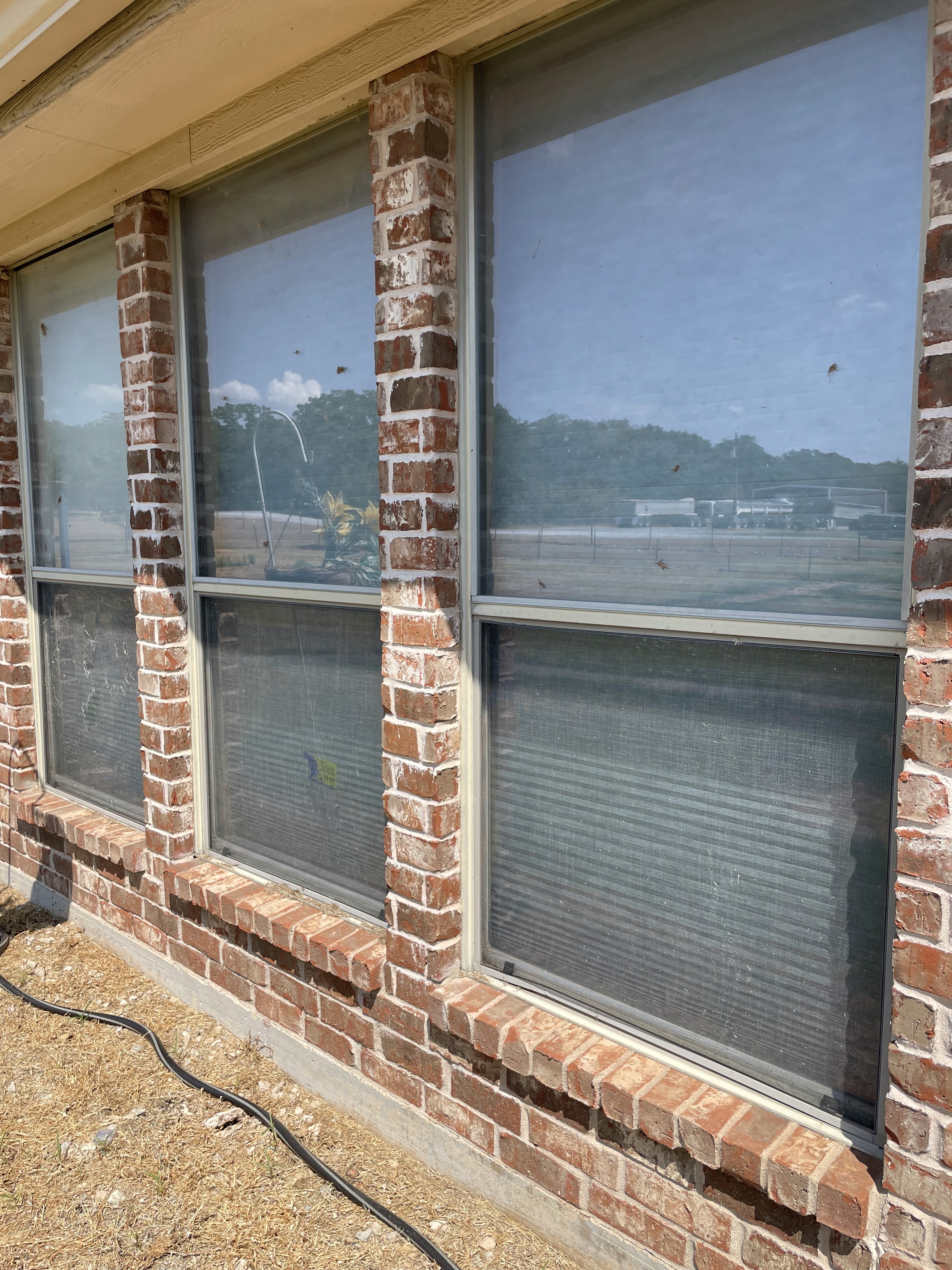 Before low-e glass replacement in Paradise Texas