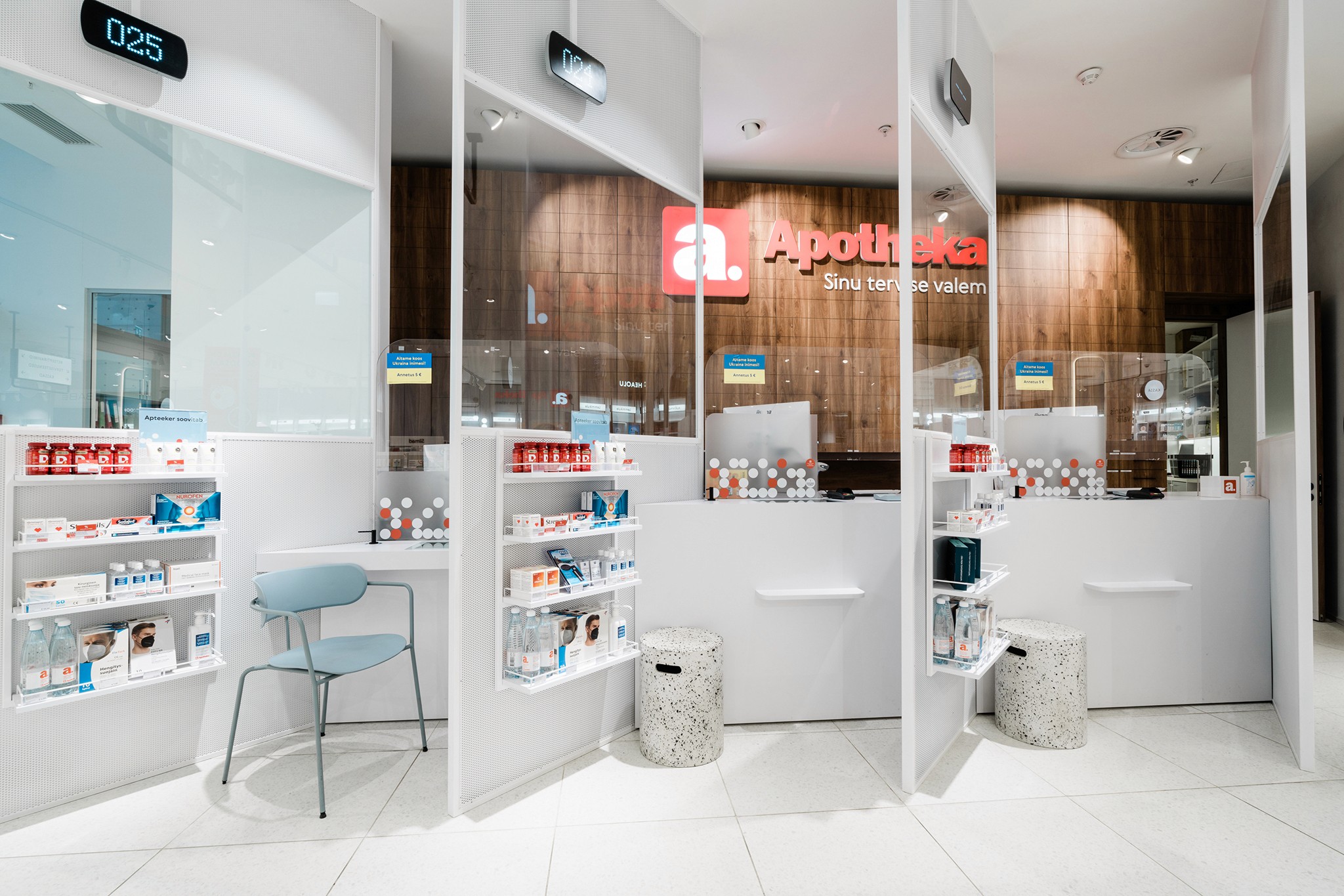 Apotheka Viru commissioned interior photograph.