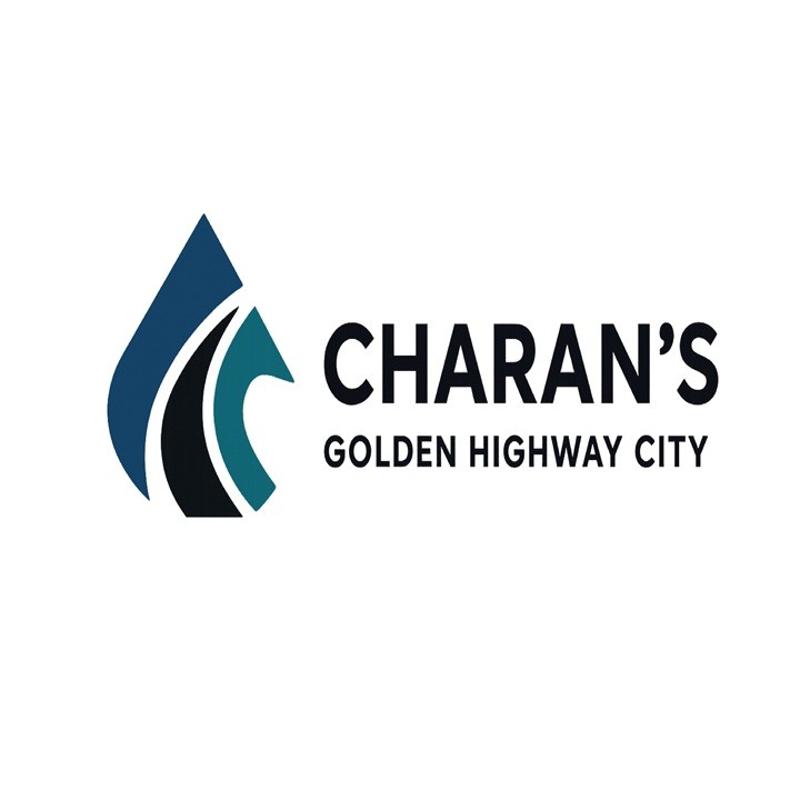 Charan's Golden Highway City Bhogapuram highway facing plots Project logo by Charan Group