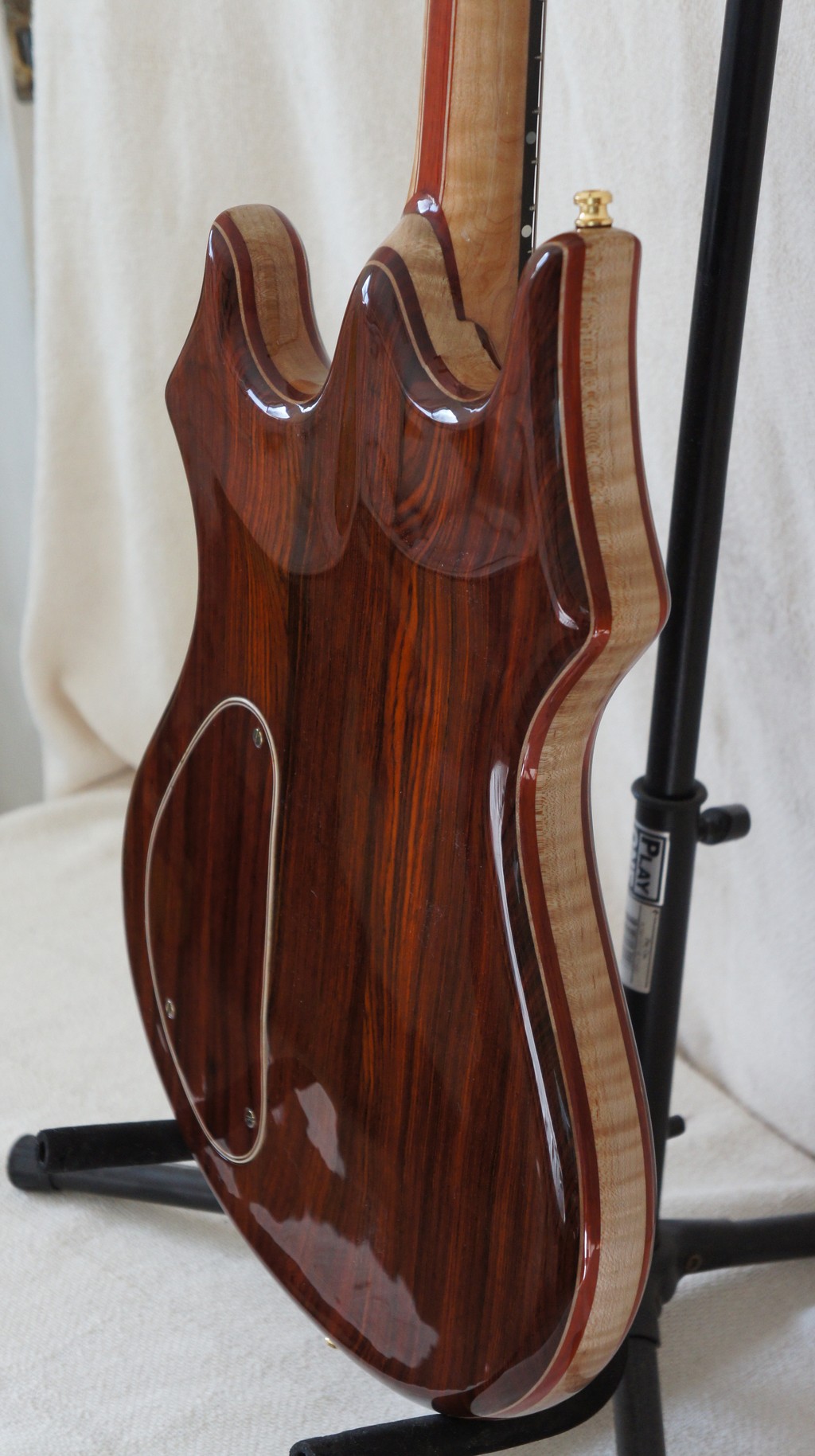 Jerry Garcia Rosebud Replica Guitar rear horns