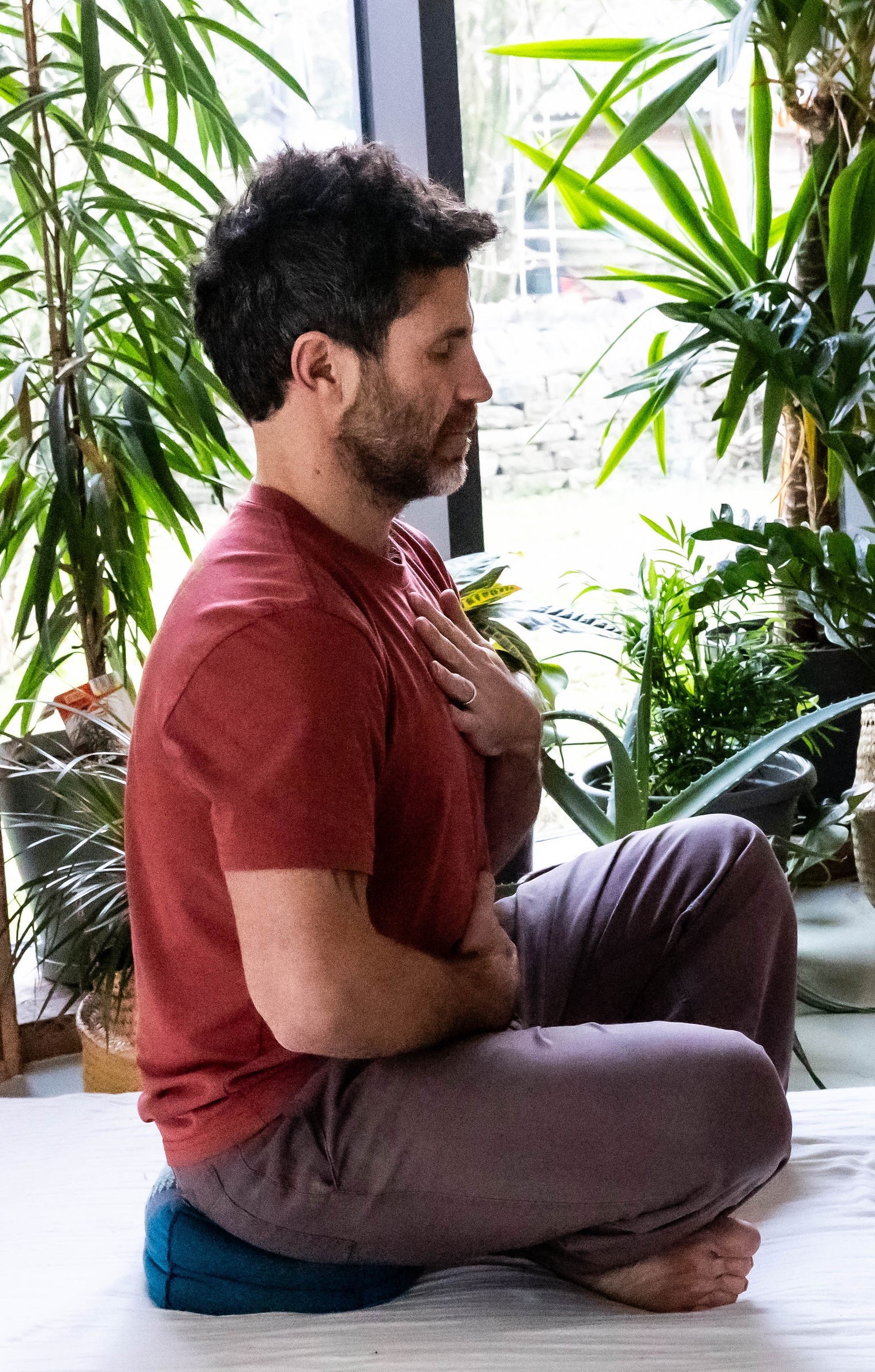 man in a PST session