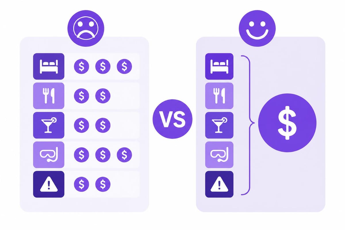 All inclusive vacation budget comparison