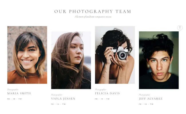 Photography Portfolio Website Design