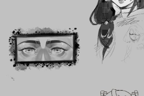 Part of the Art Jam canvas "freeeeeeeeee draw"