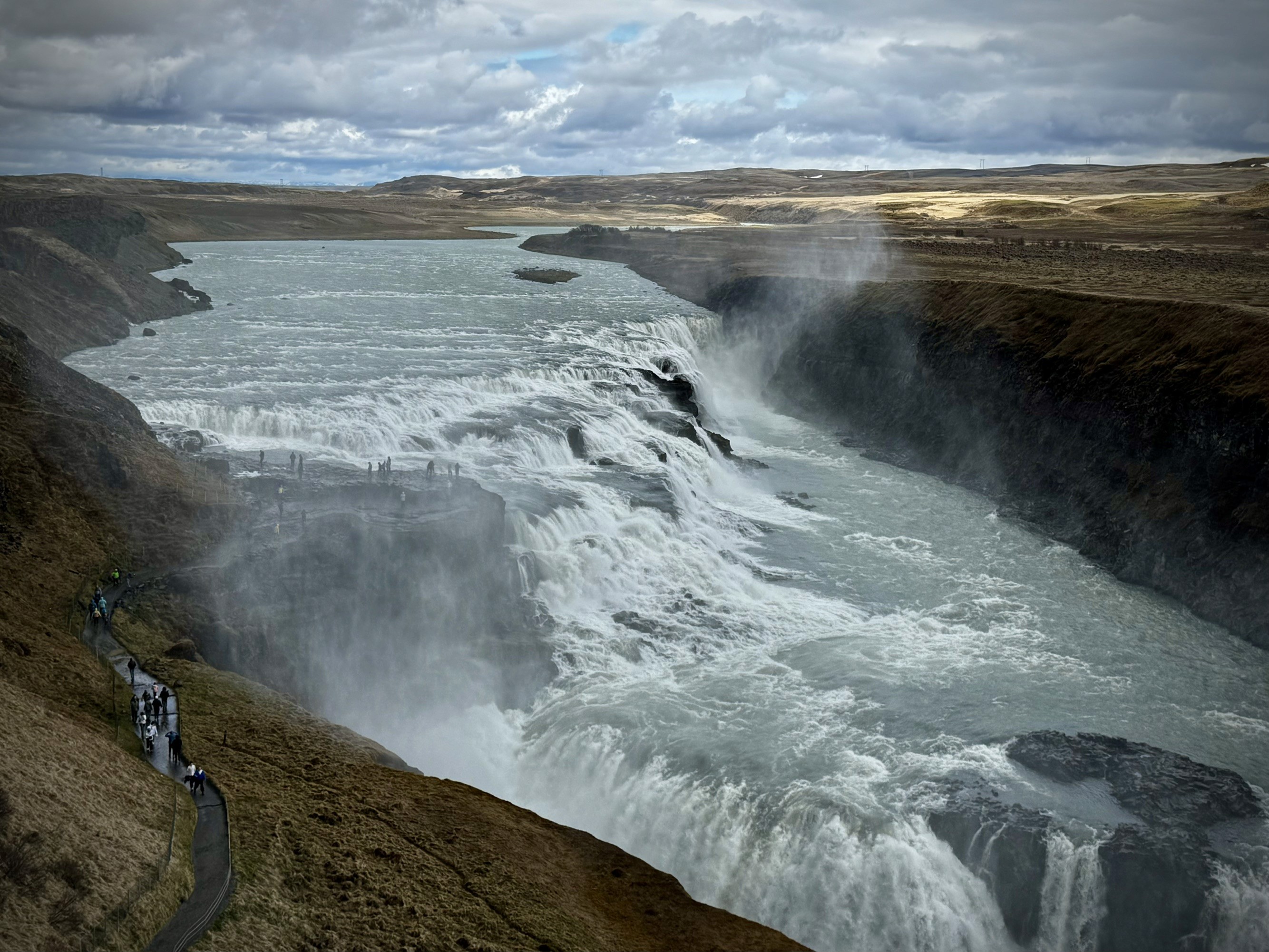 Gullfoss Falls in Iceland.
