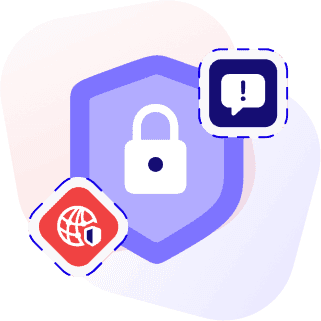 The illustration shows up locked with the shield background and an icon composition representing Cybersecurity at 24hourtek.