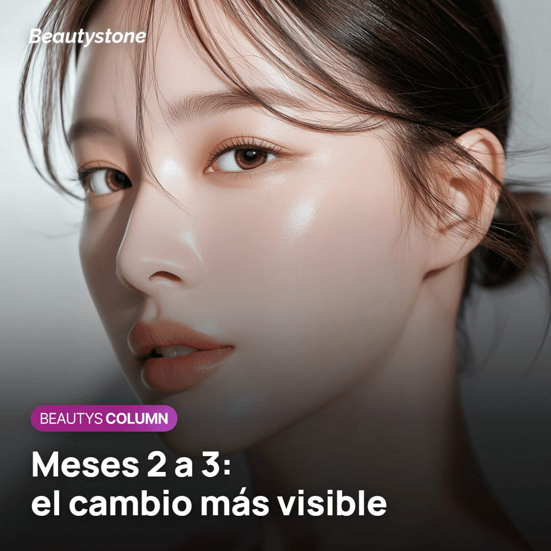 Evolución del efecto de Thermage mes a mes