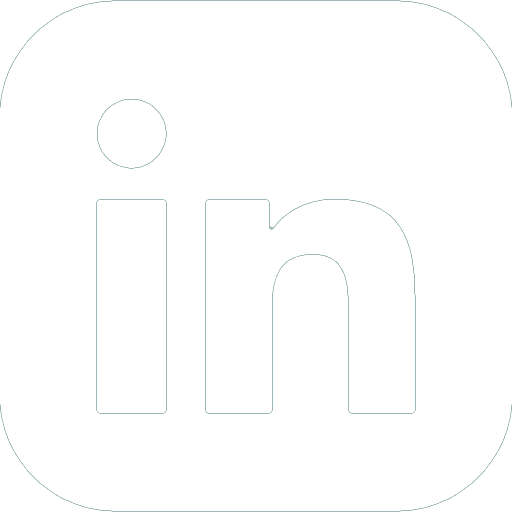 Icon LinkedIn blaugrün
