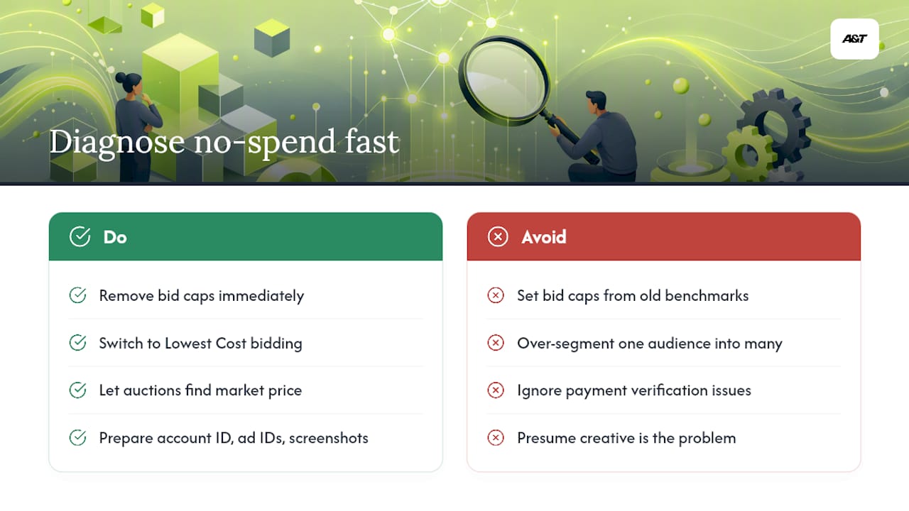 How Agencies Diagnose No-Spend Accounts — overview diagram